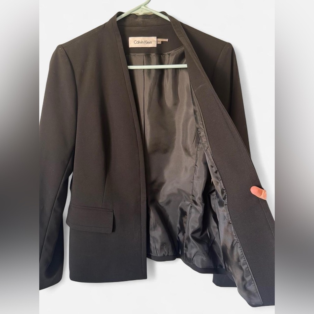 Calvin Klein Black Tailored Blazer - Picture 5 of 5